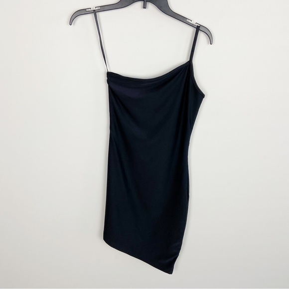 Superdown Rumer Asymmetrical Mini Dress in Black - Picture 2 of 10
